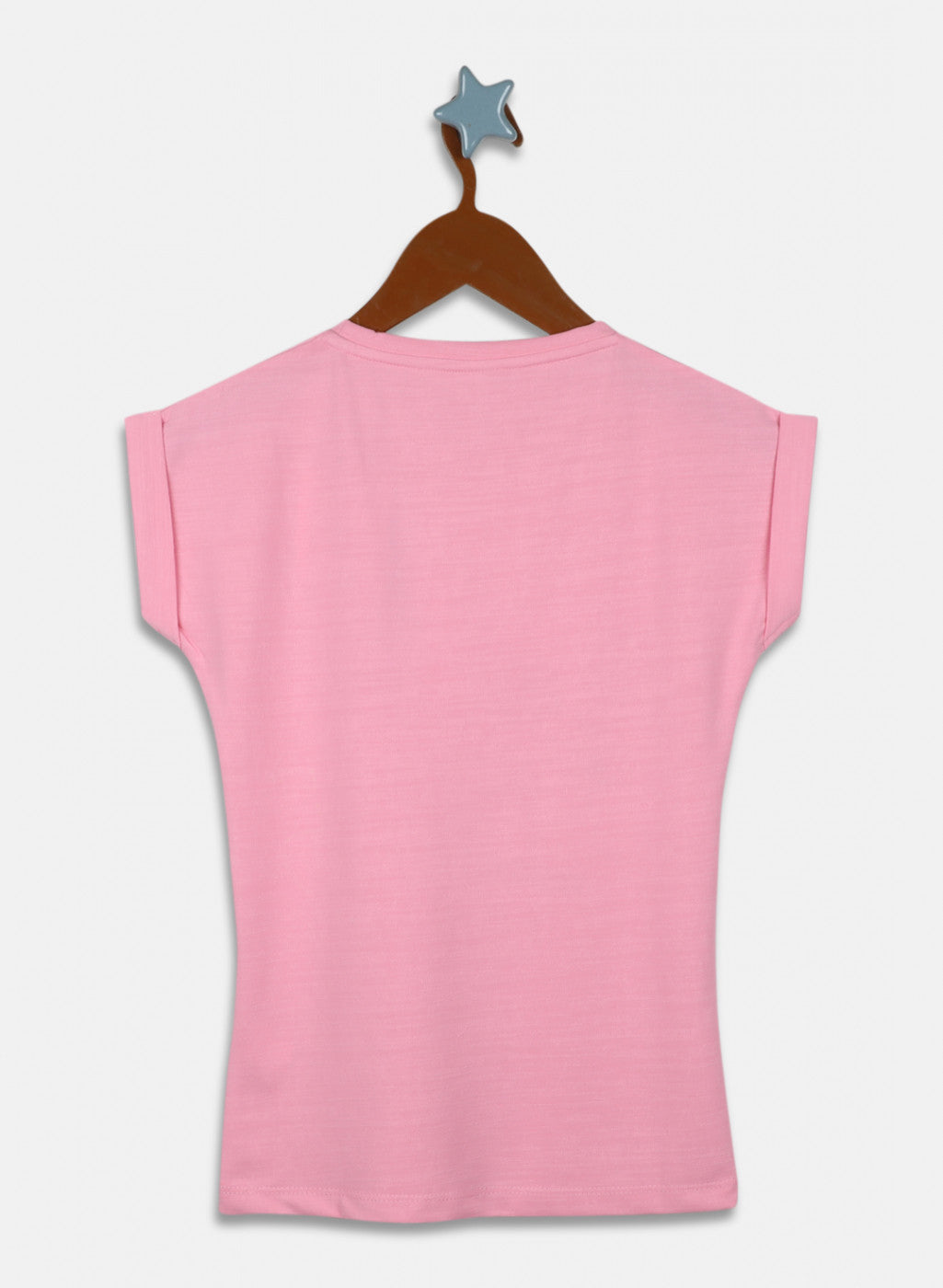 Girls Pink Printed Top