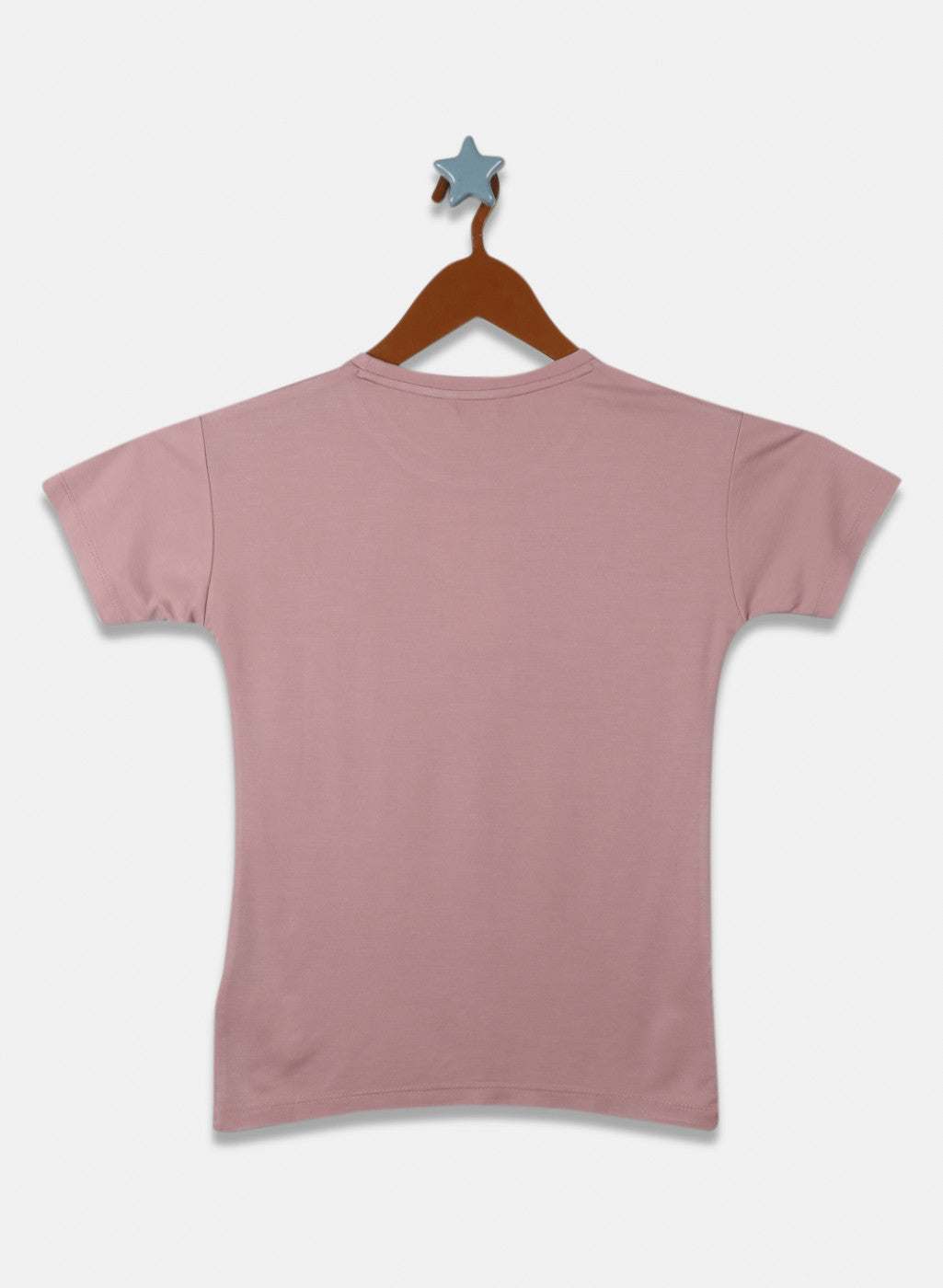 Girls Peach Printed Top