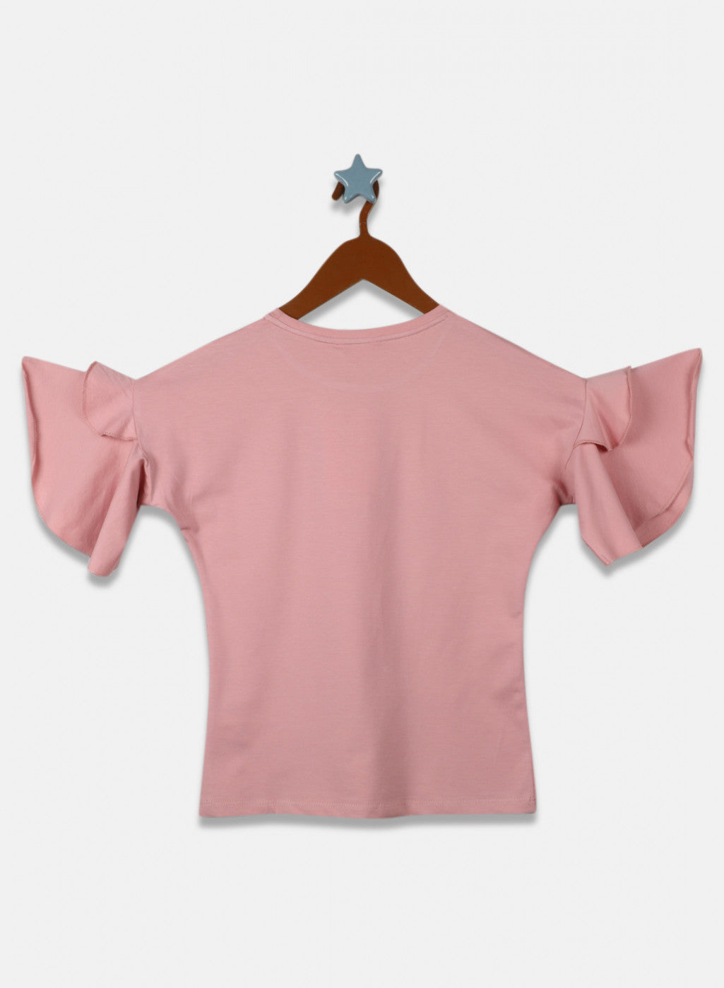 Girls Pink Printed Top