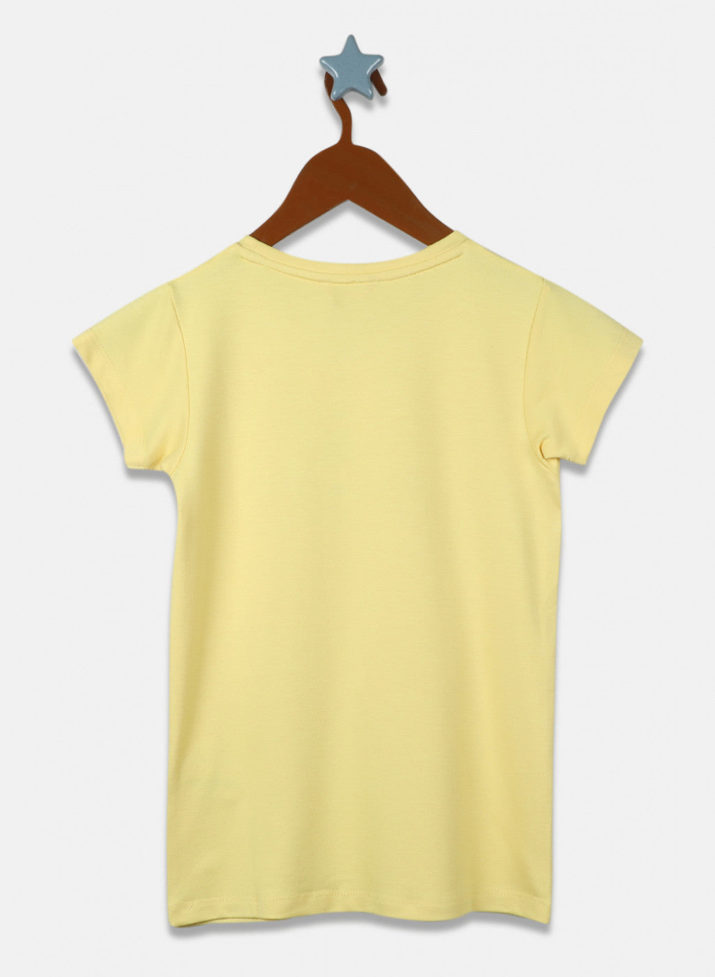 Girls Yellow Printed Top