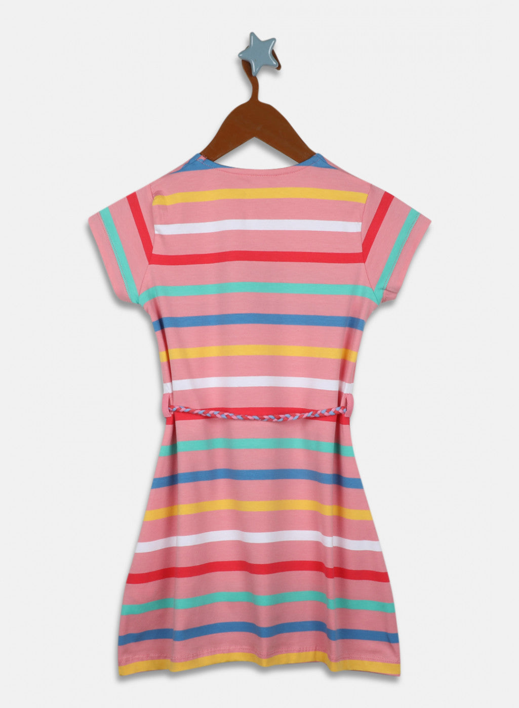 Girls Pink Stripe Dress