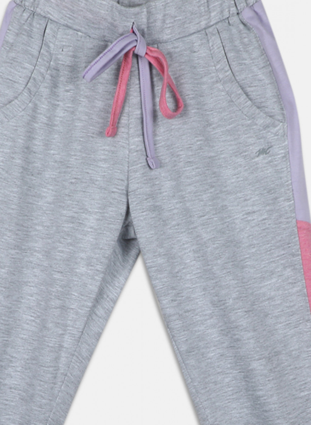 Girls Grey Regular Fit Lower