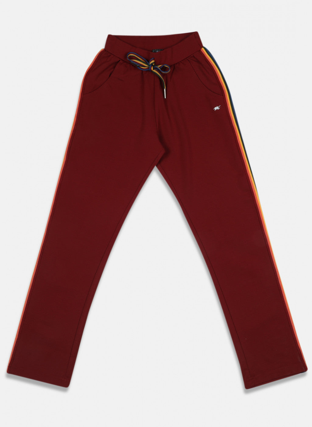 Girls Maroon Regular Fit Lower