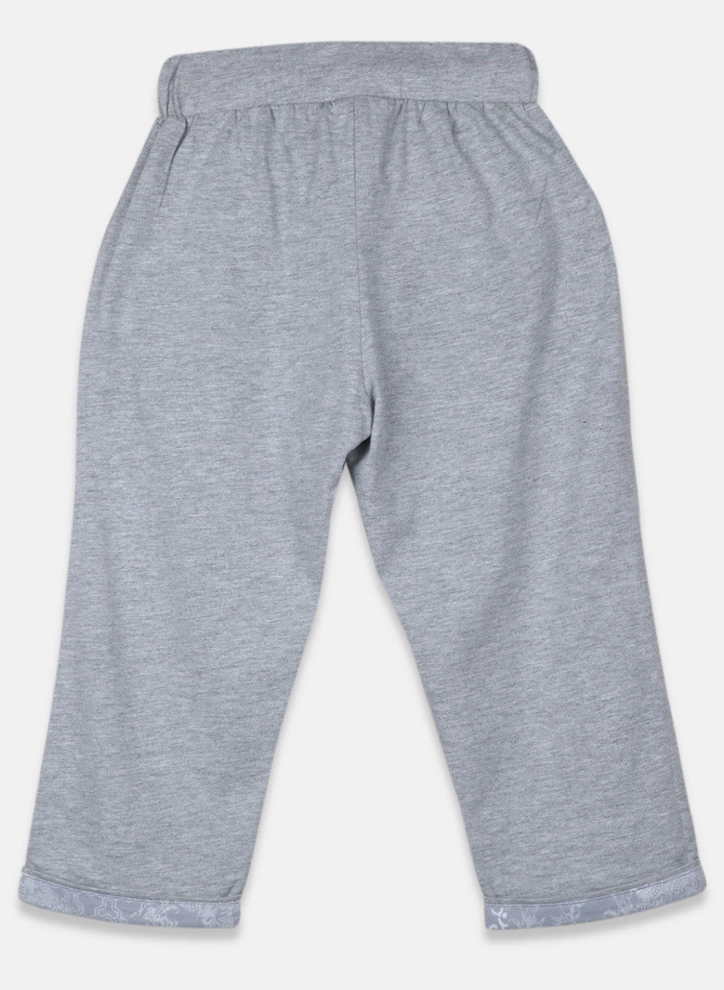 Girls Grey Plain Capri