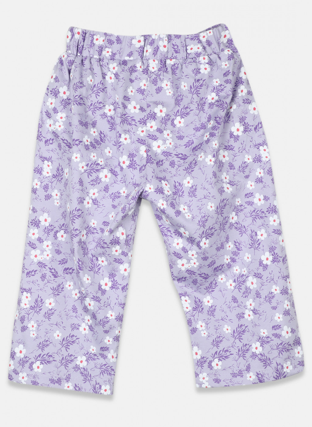 Girls Purple Printed Capri