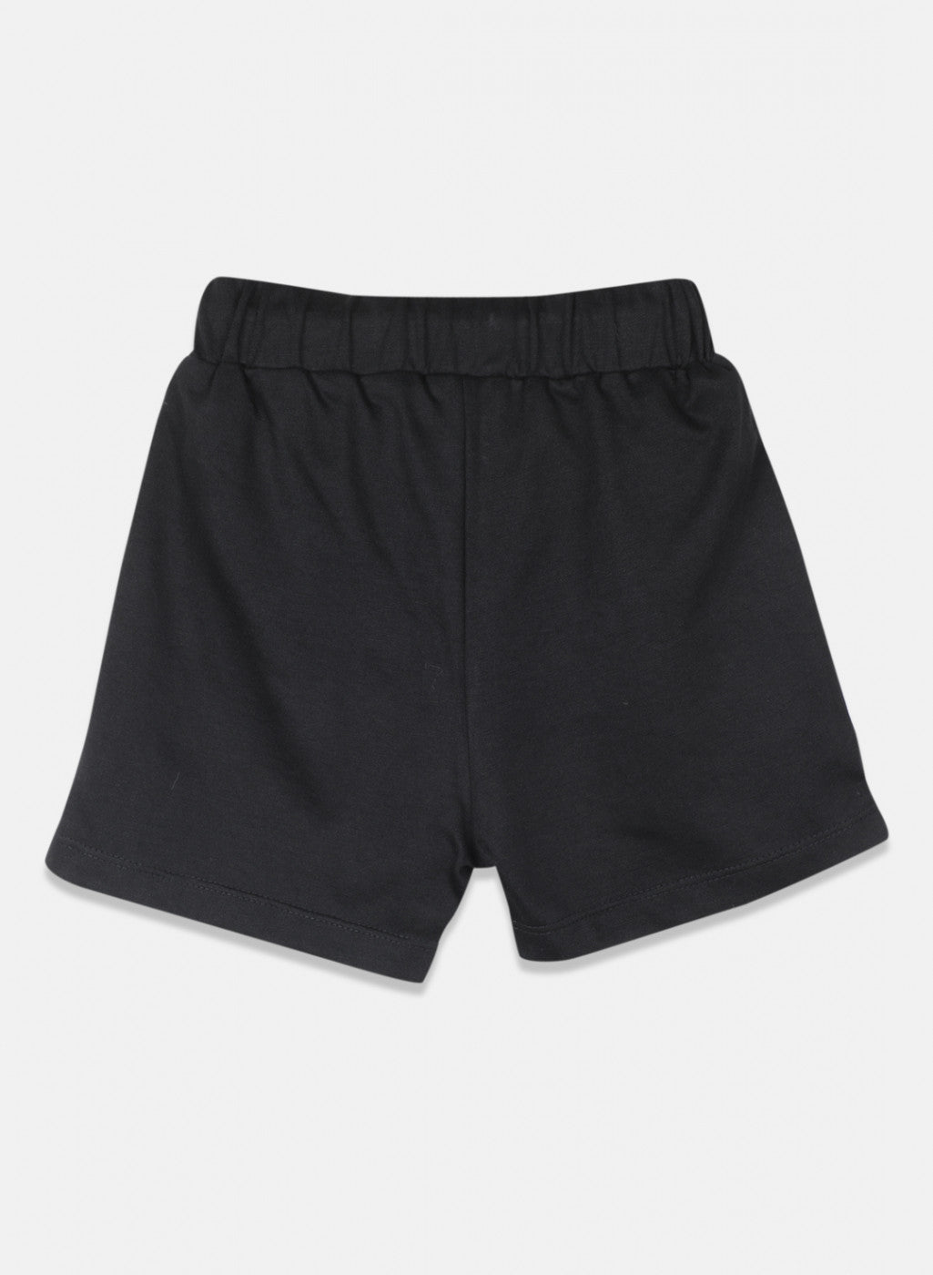 Girls Black Plain Short