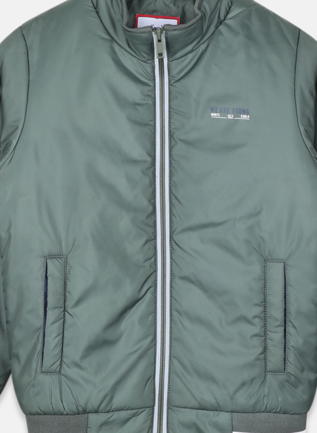 Boys Green Solid Jacket