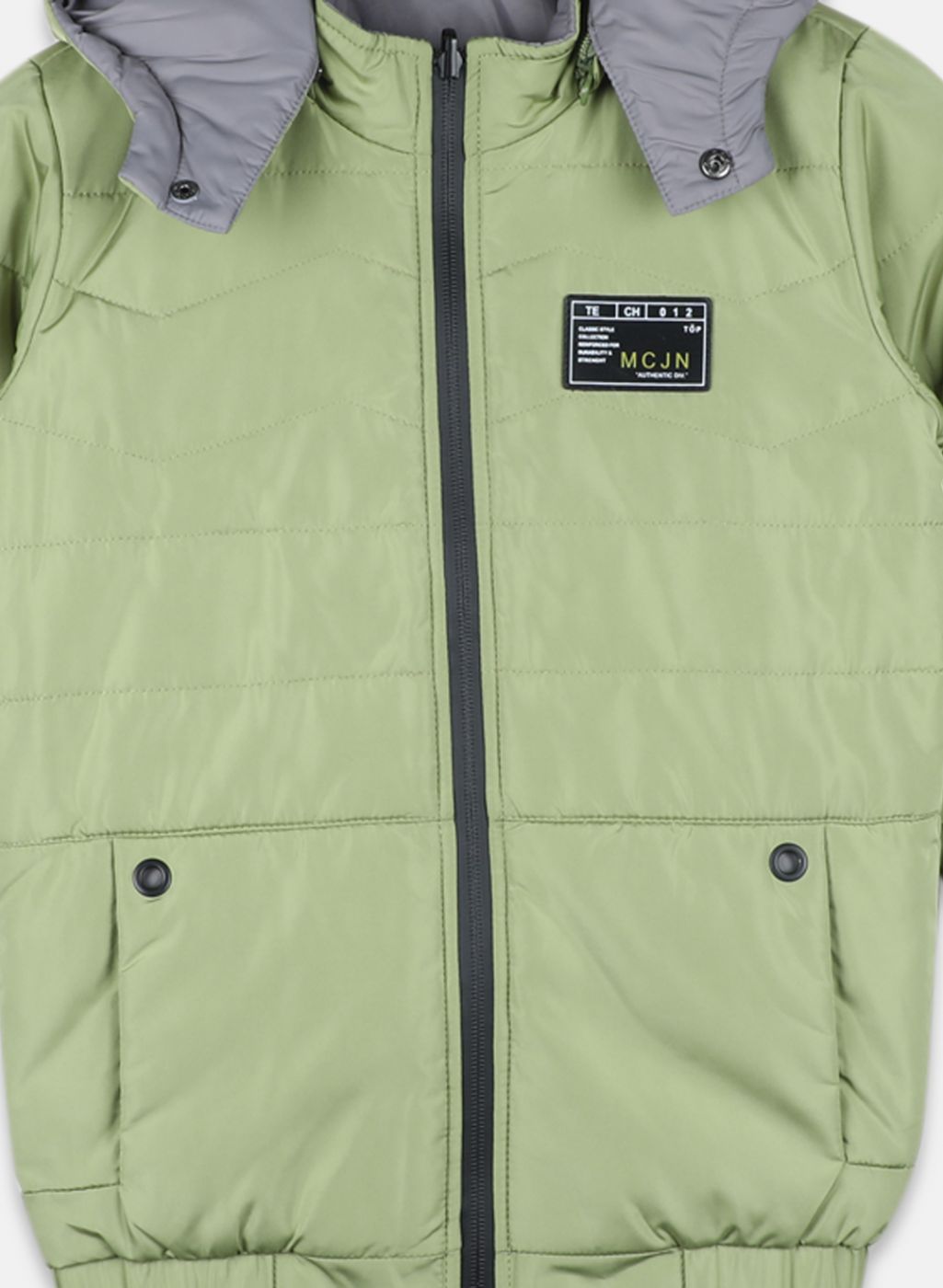 Boys Green Solid Jacket