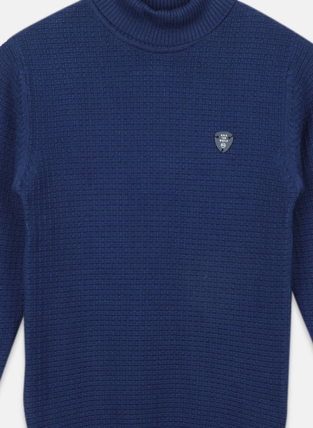 Boys NAvy Blue Printed Pullover