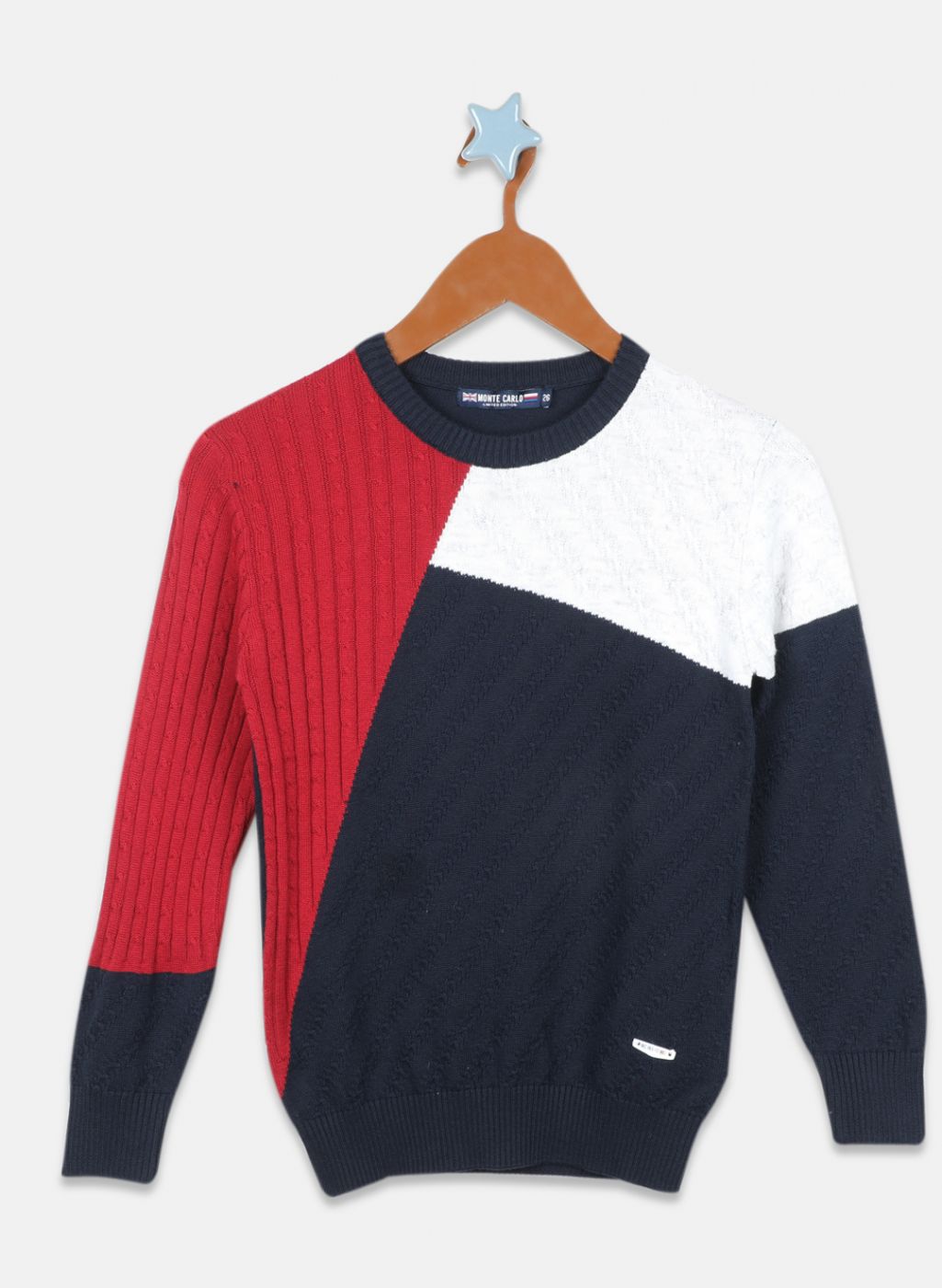 Boys NAvy Blue Stripe Pullover