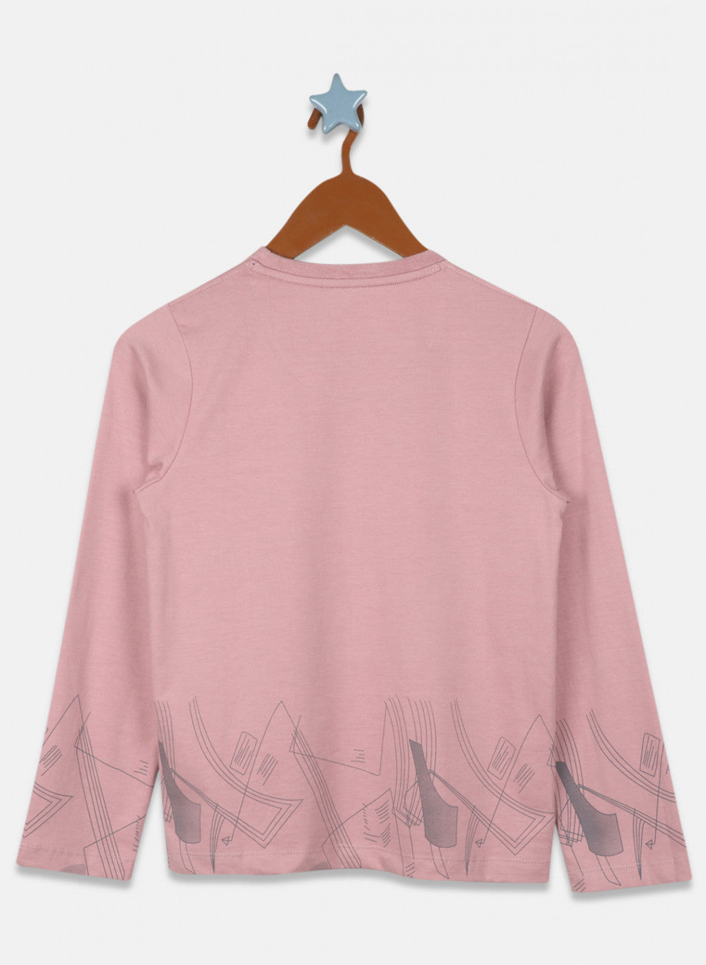 Boys Pink Printed T-Shirt