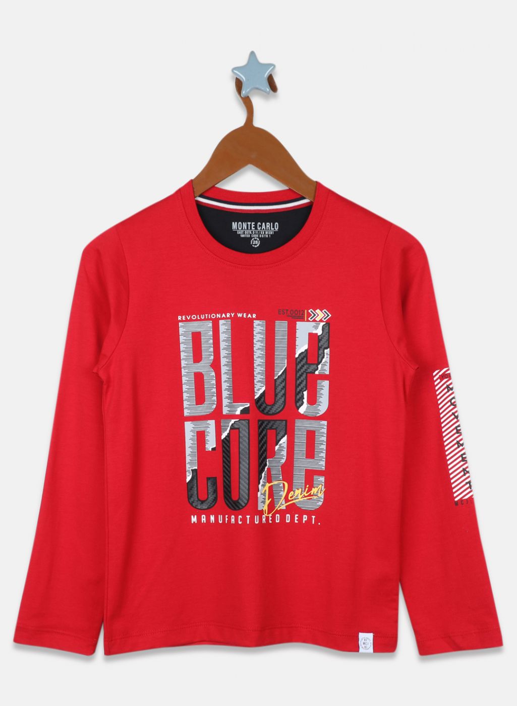 Boys Red Printed T-Shirt