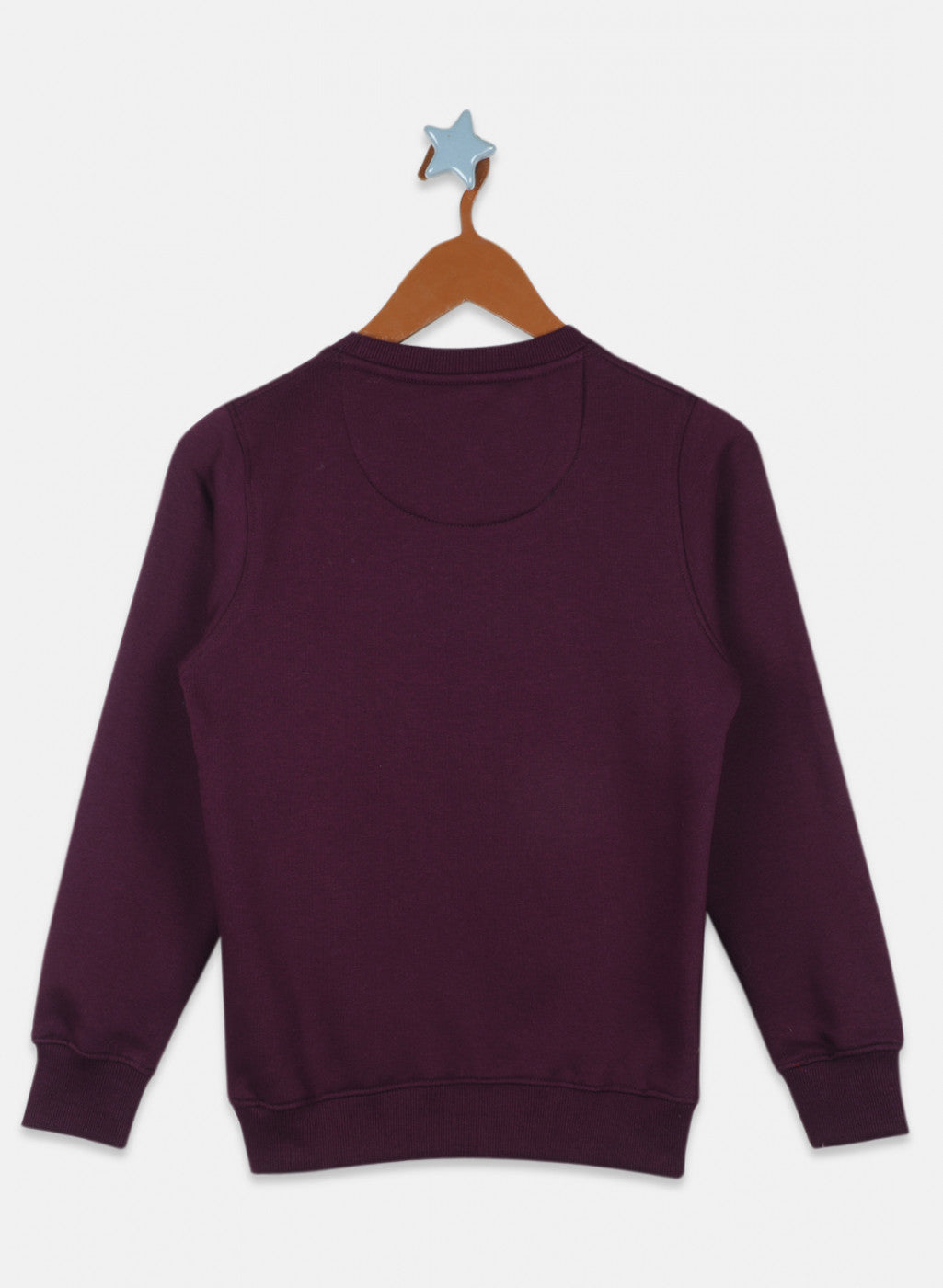 Boys Purple Printed Sweatshirt