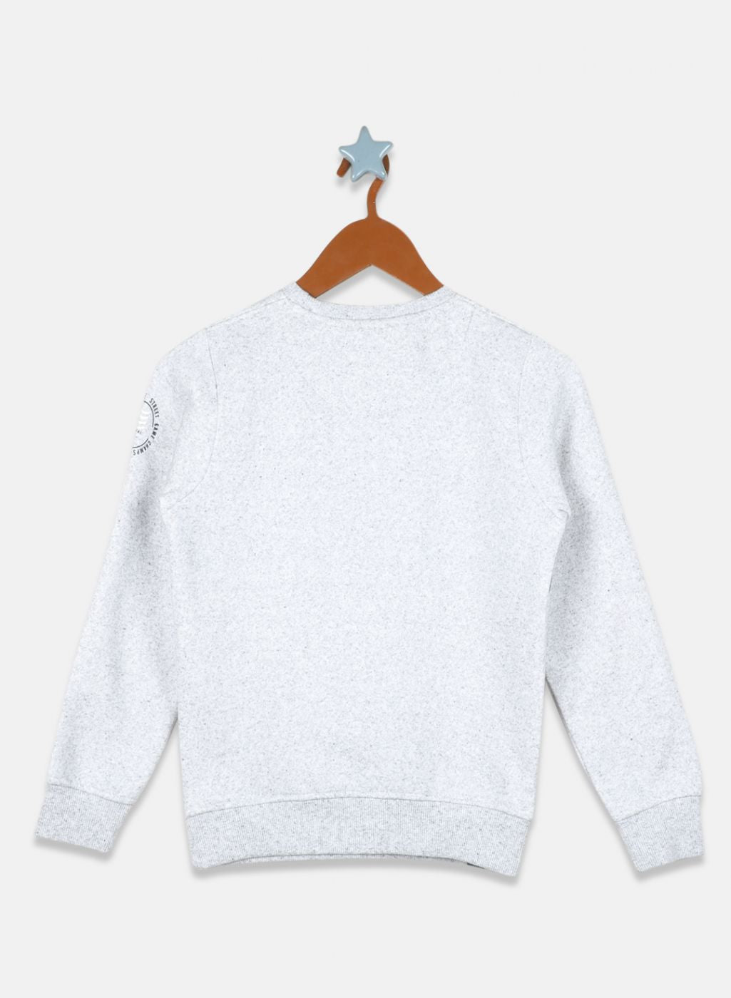 Boys Grey Printed Sweatshirt