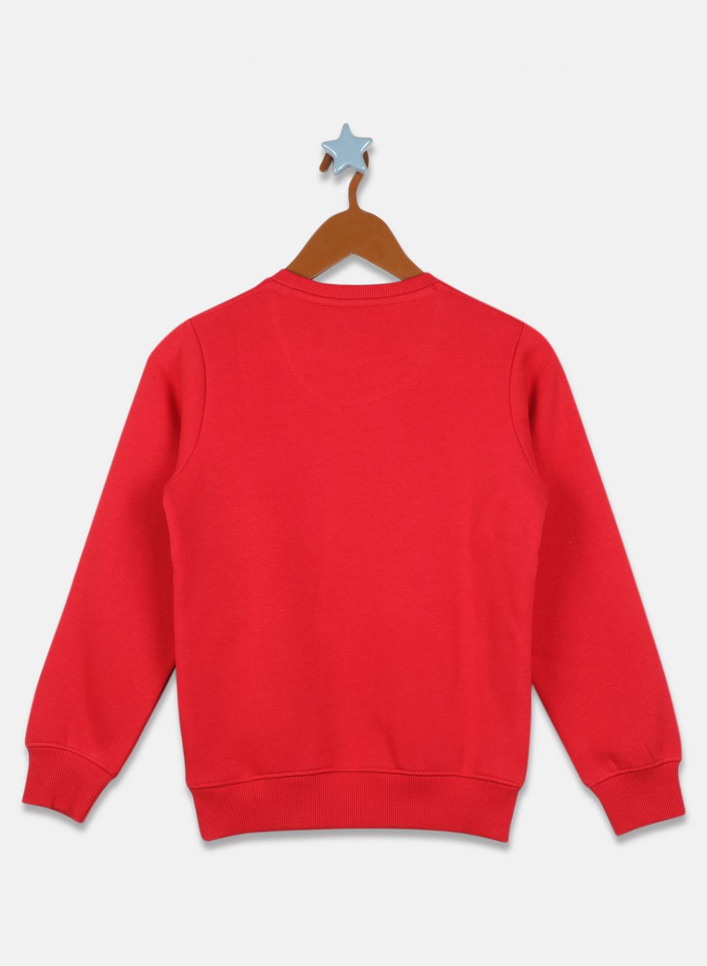 Boys Red Printed Sweatshirt