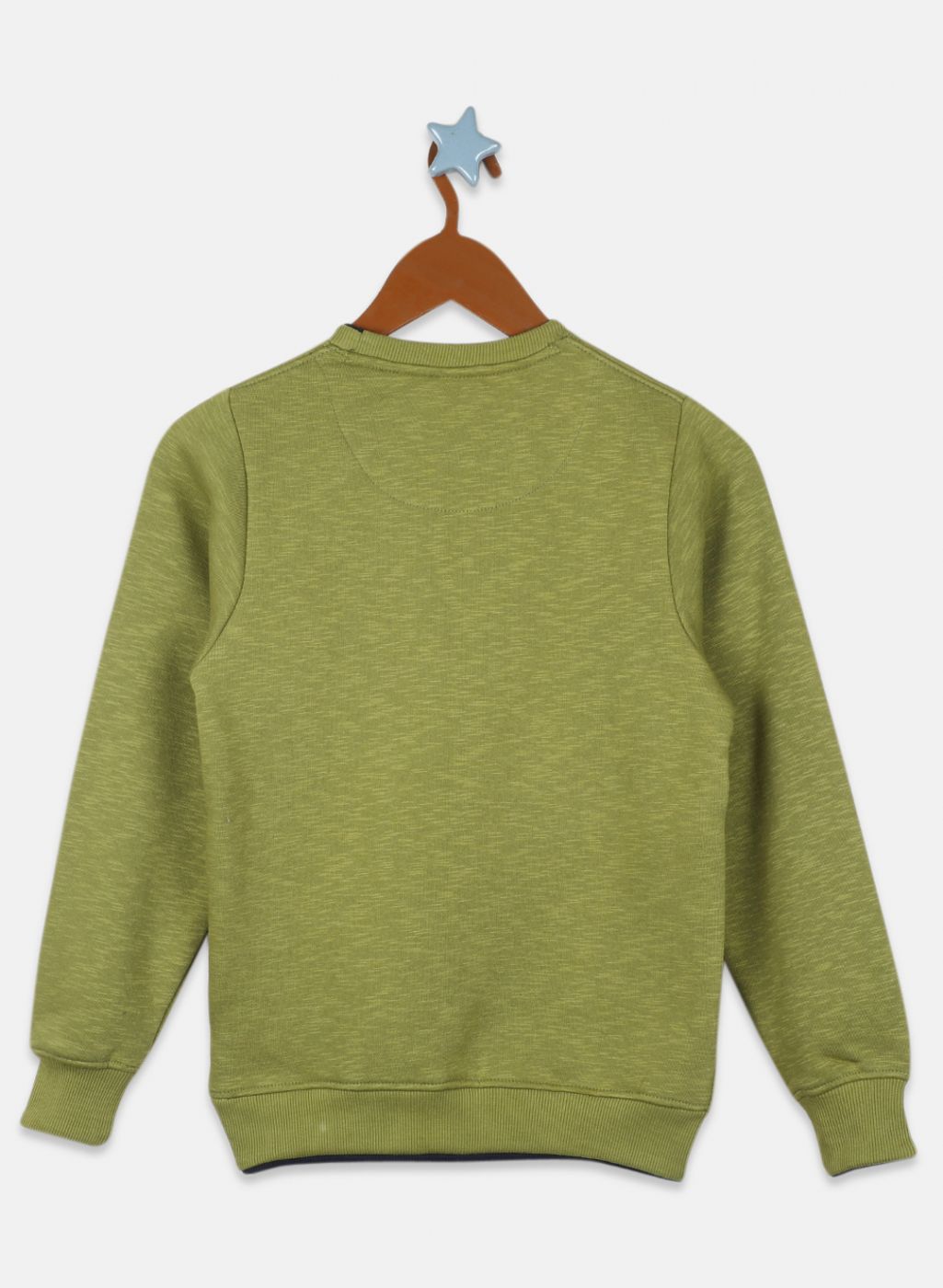 Boys Green Printed Sweatshirt