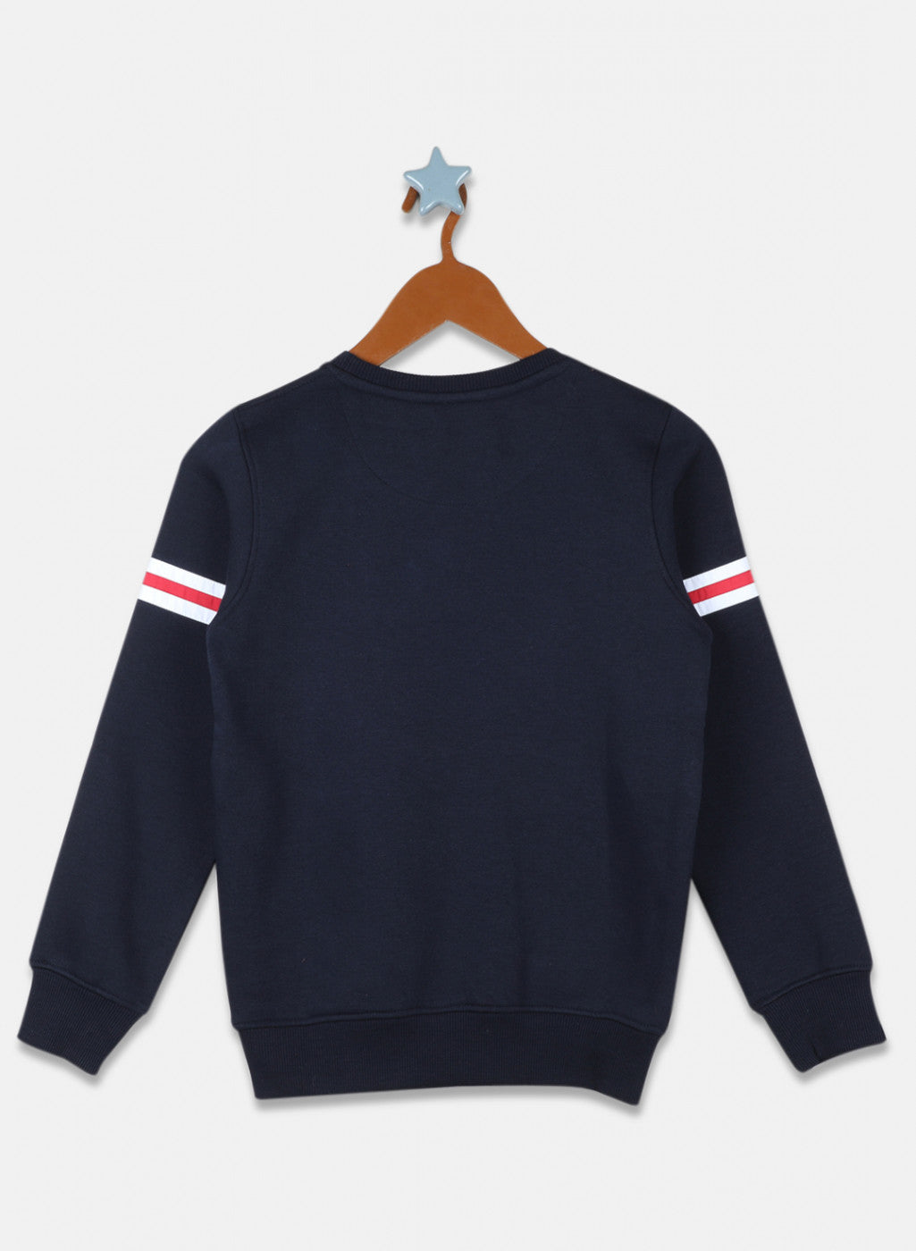 Boys Navy Blue Printed Sweatshirt