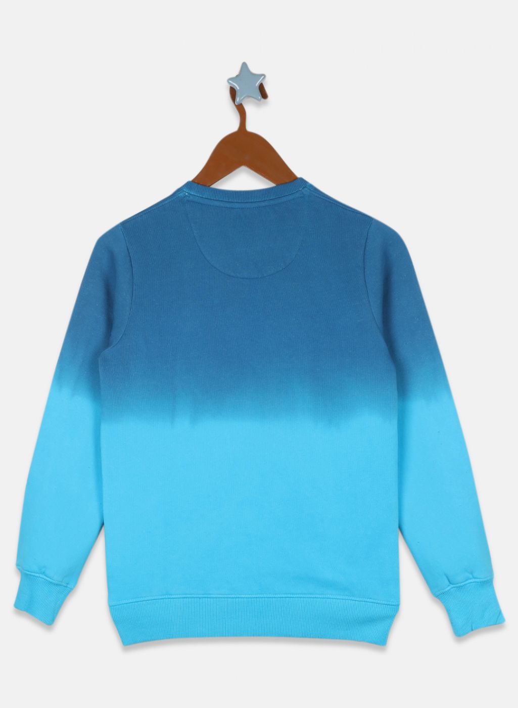 Boys Blue Printed Sweatshirt