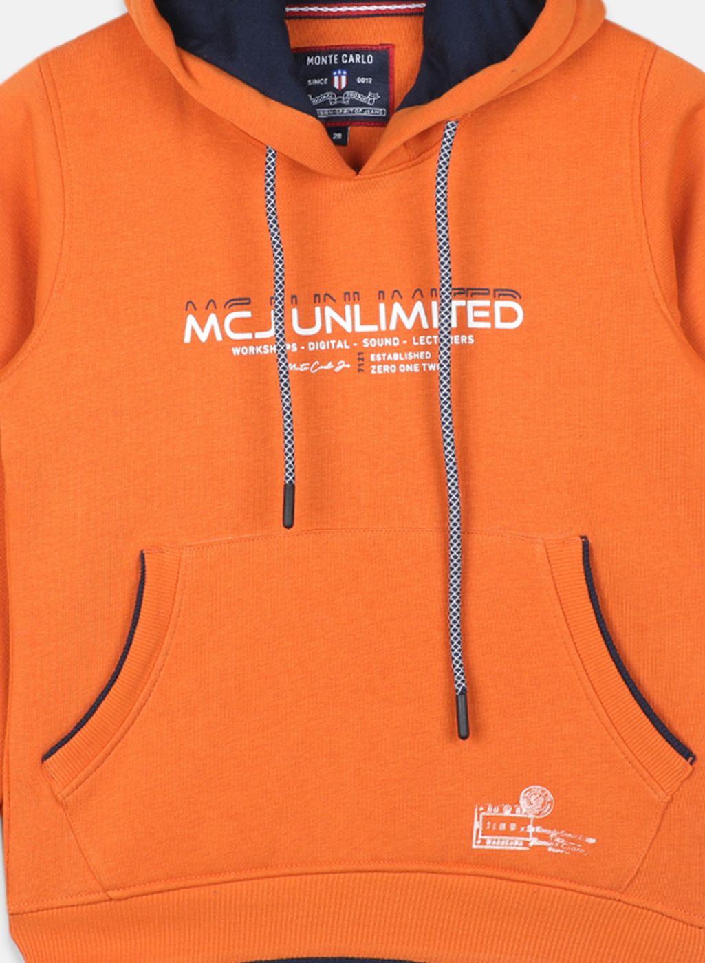 Buy Boys Orange Printed Sweatshirt Online in India - Monte Carlo