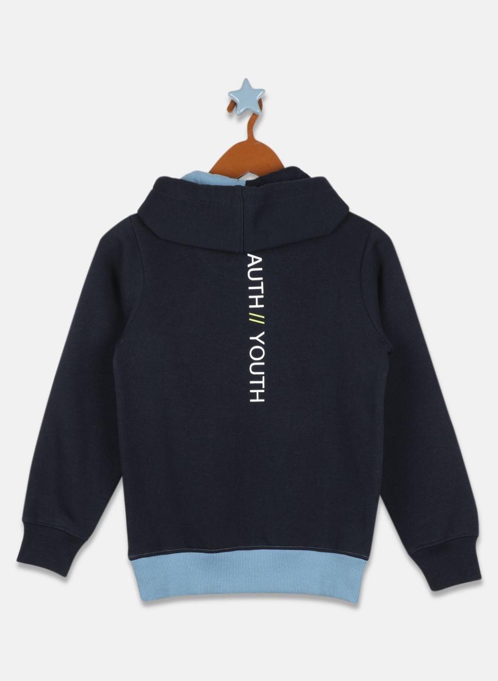 Boys NAvy Blue Printed Sweatshirt