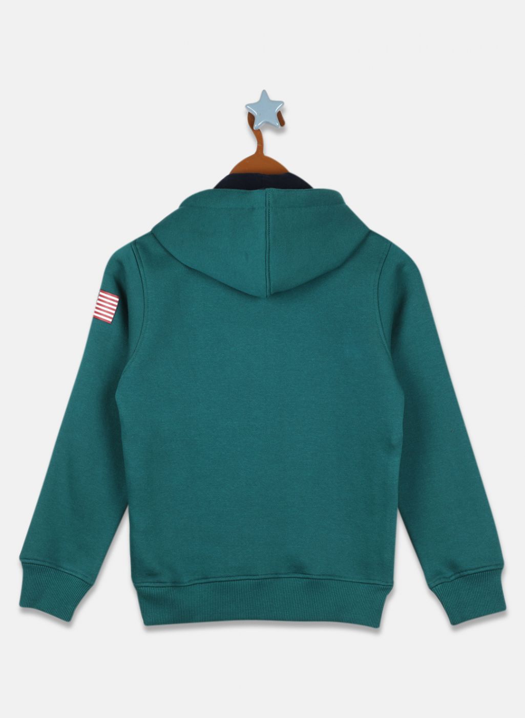 Boys Green Printed Sweatshirt