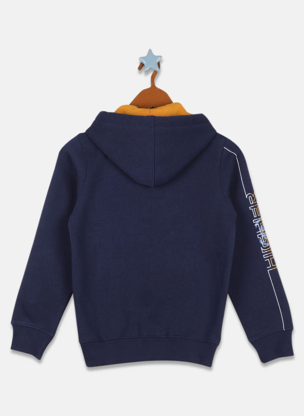 Boys Blue Printed Sweatshirt