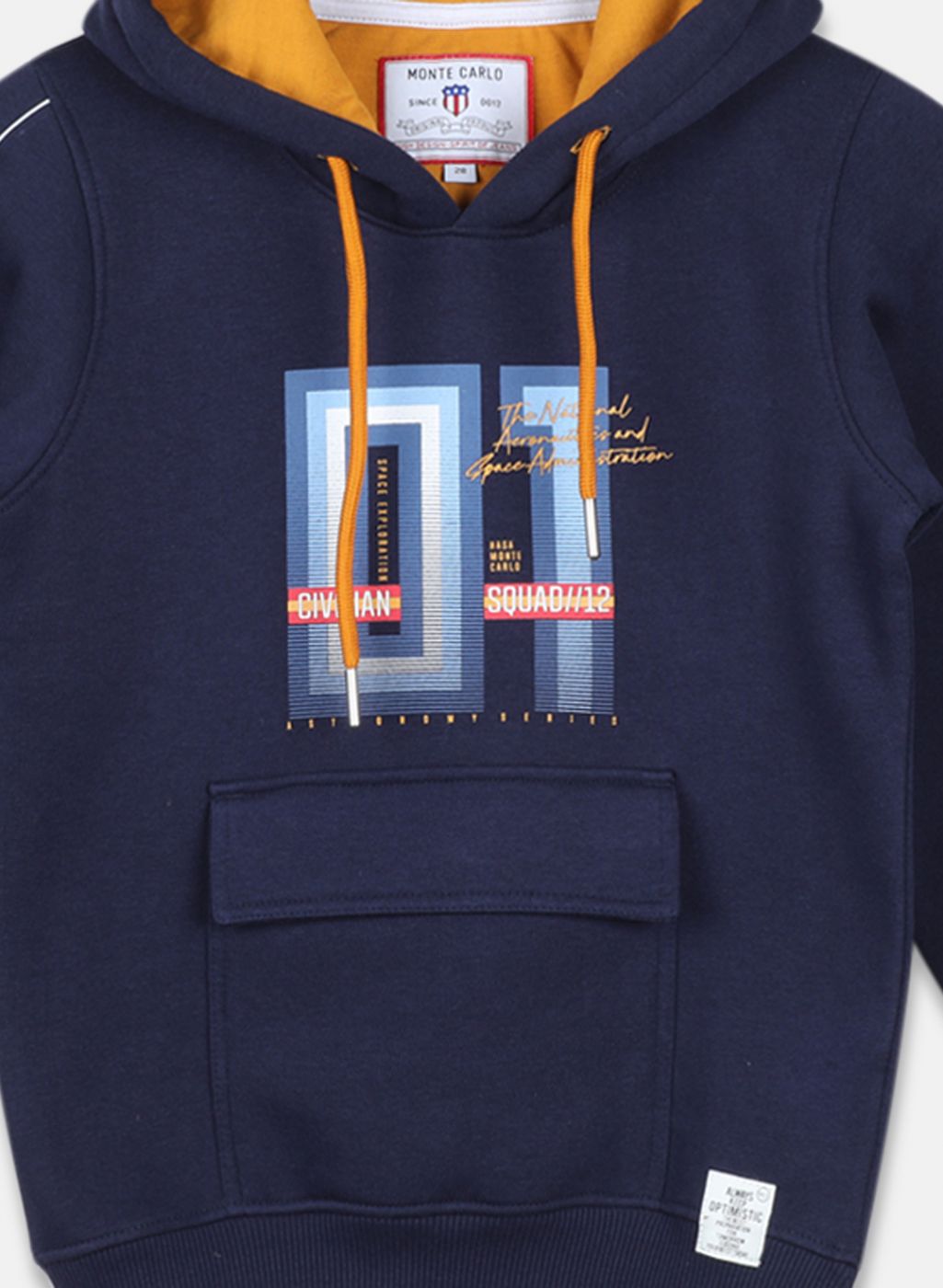 Boys Blue Printed Sweatshirt