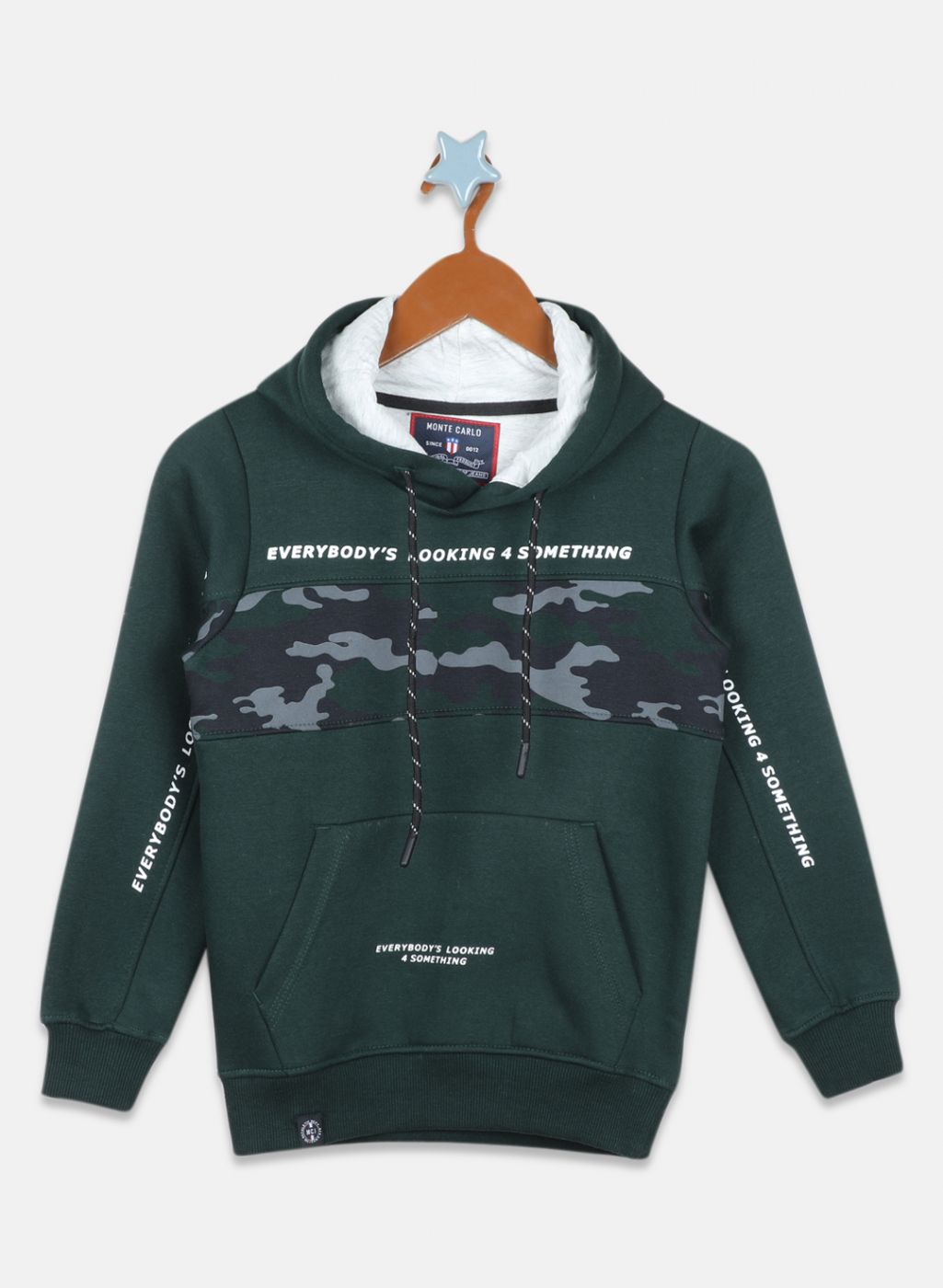 Boys Green Printed Sweatshirt