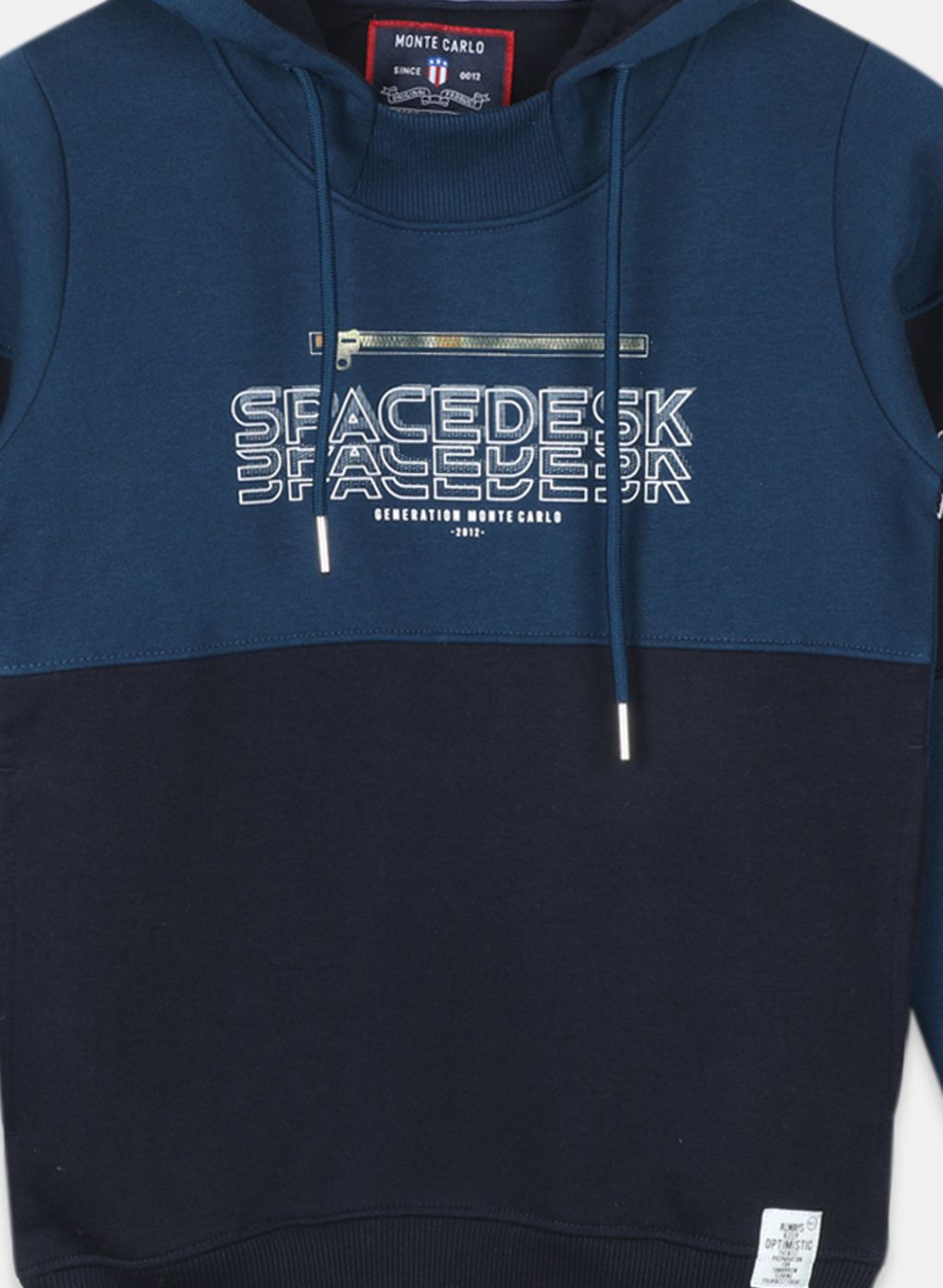 Boys Blue Printed Sweatshirt