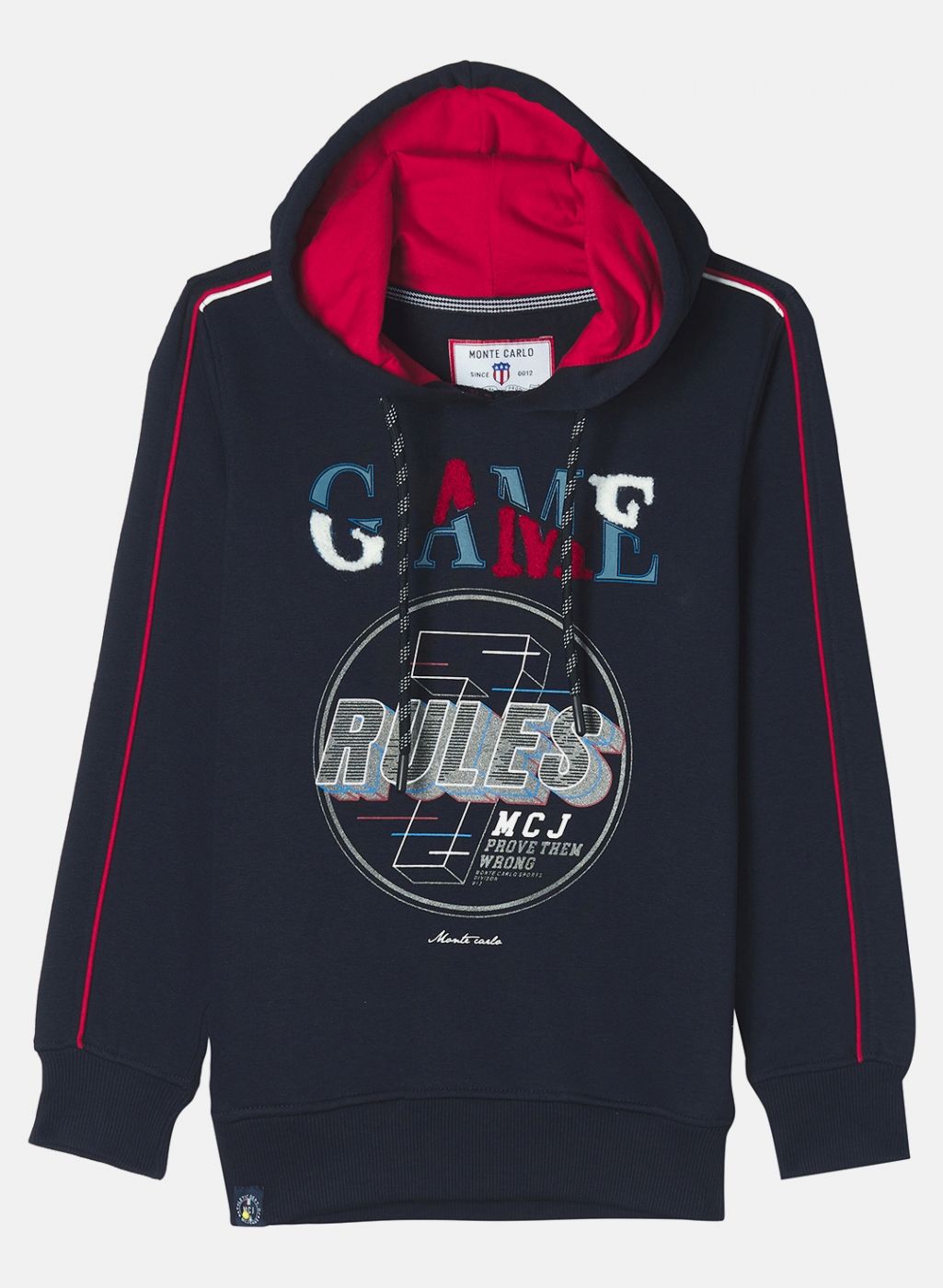 Boys Navy Blue Printed Sweatshirt