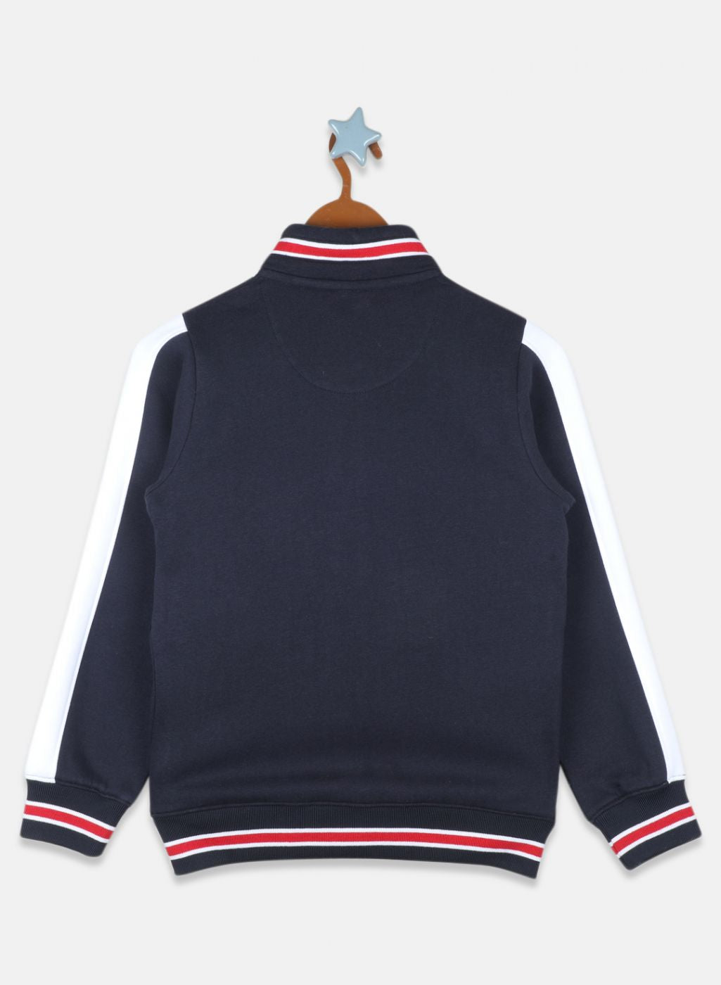 Boys NAvy Blue Printed Sweatshirt