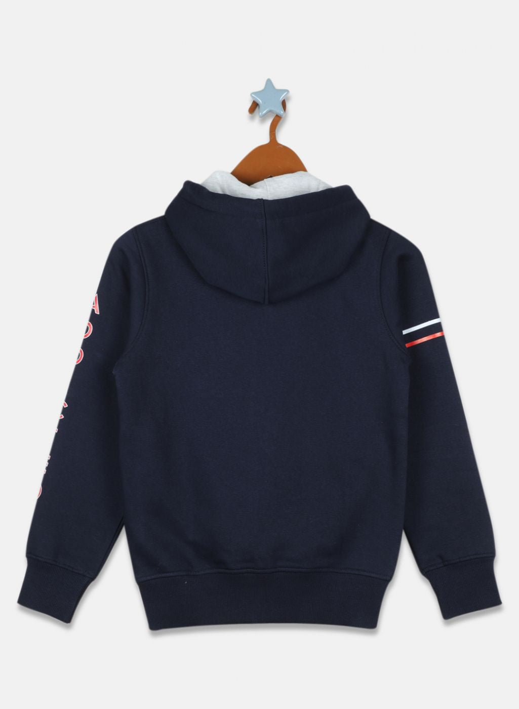 Boys NAvy Blue Printed Sweatshirt