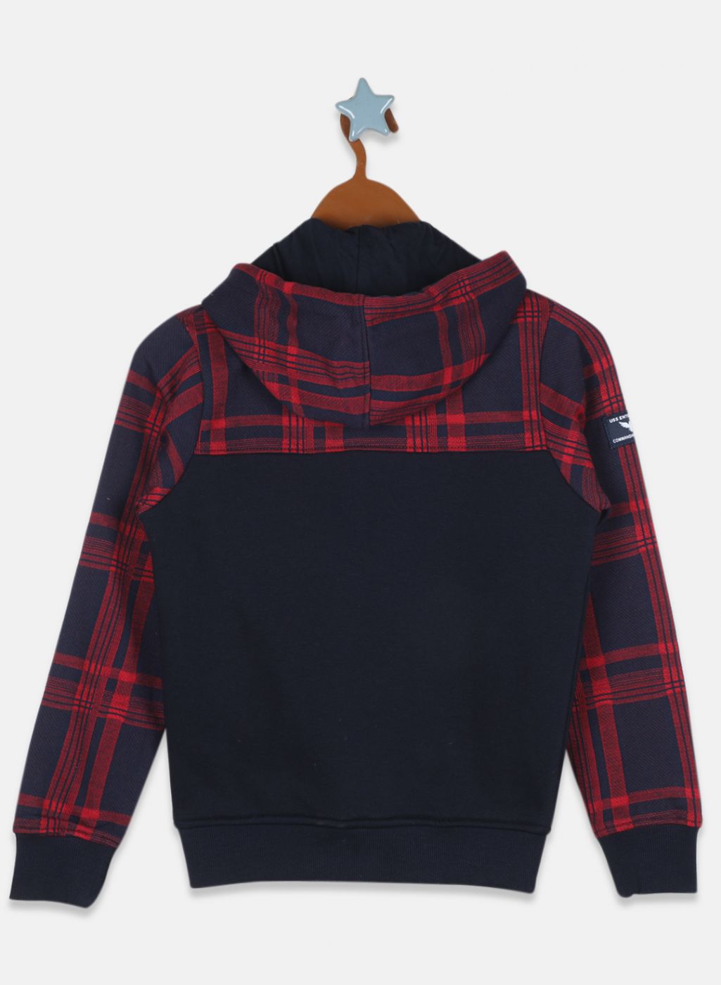 Boys NAvy Blue Printed Sweatshirt