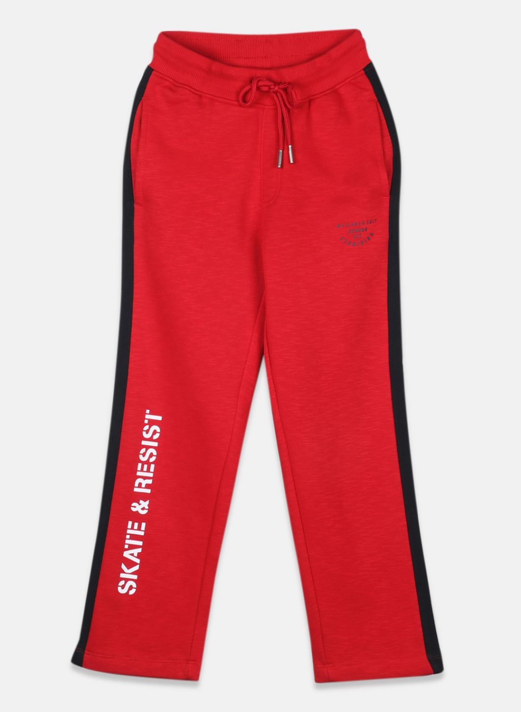 Boys Red Printed Tracksuit