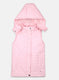 Girls Pink Solid Jacket