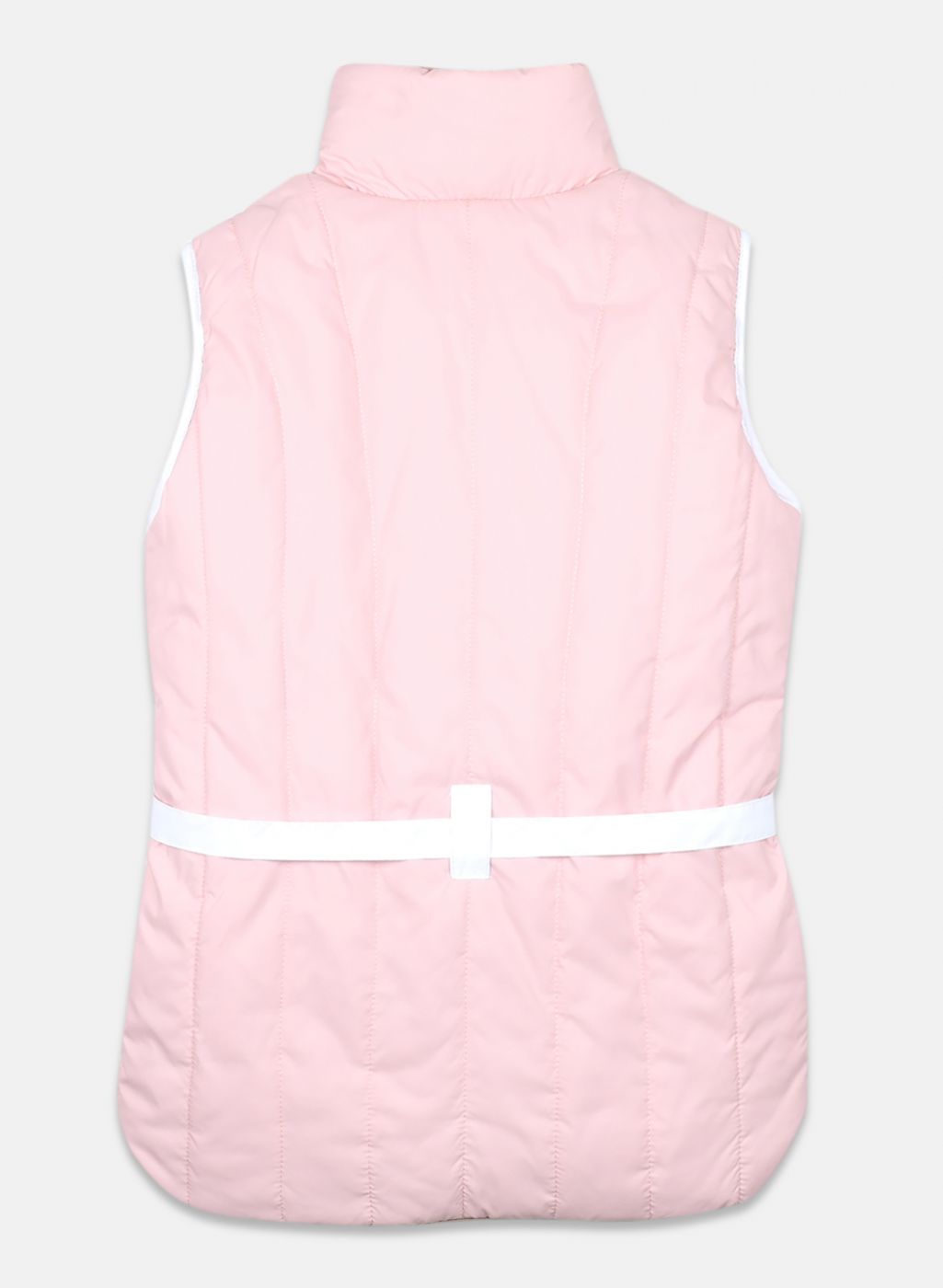 Girls Peach Solid Jacket