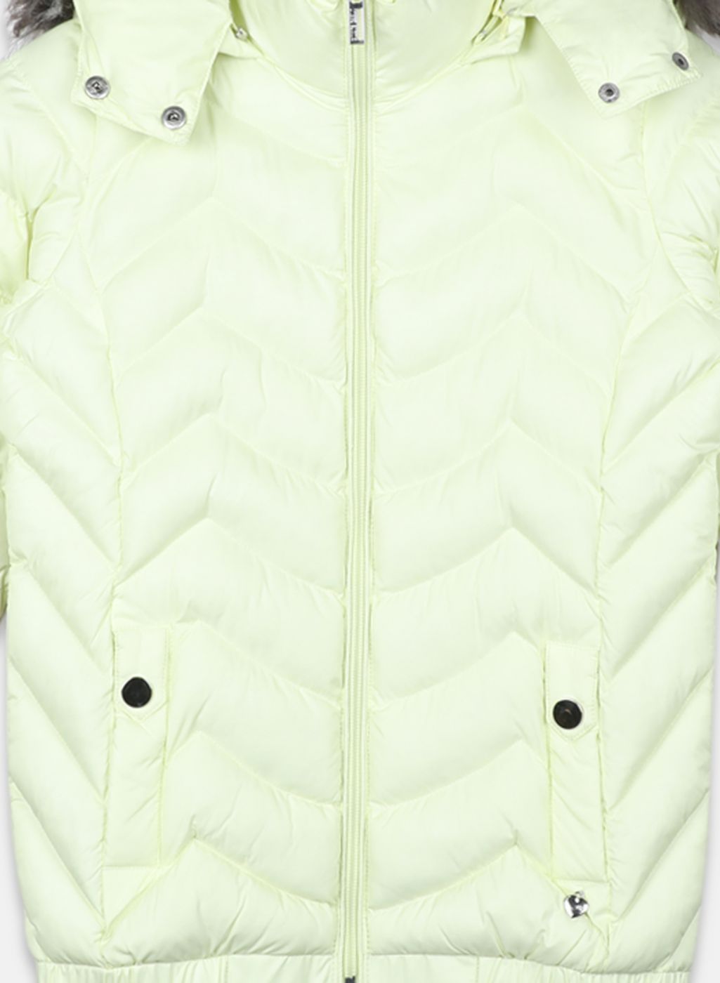 Girls Light Green Solid Jacket