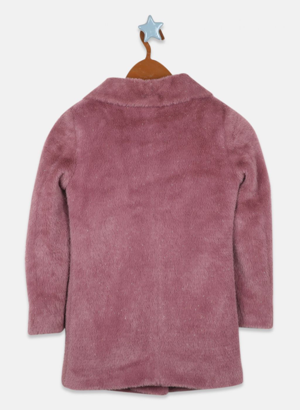 Girls Purple Solid Coat