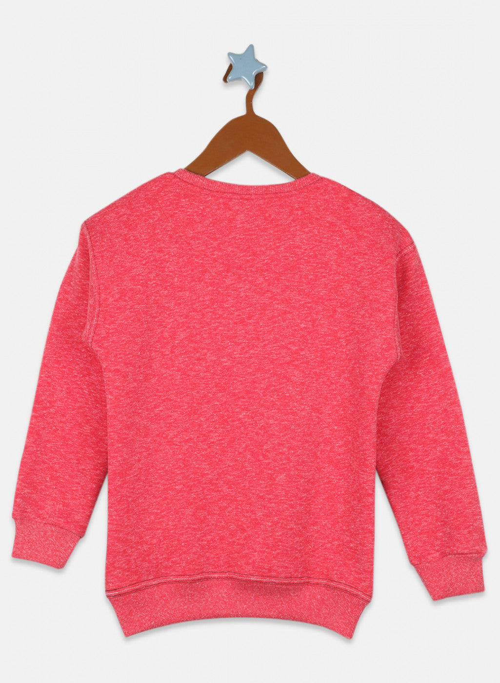 Girls Pink Printed Sweatshirt