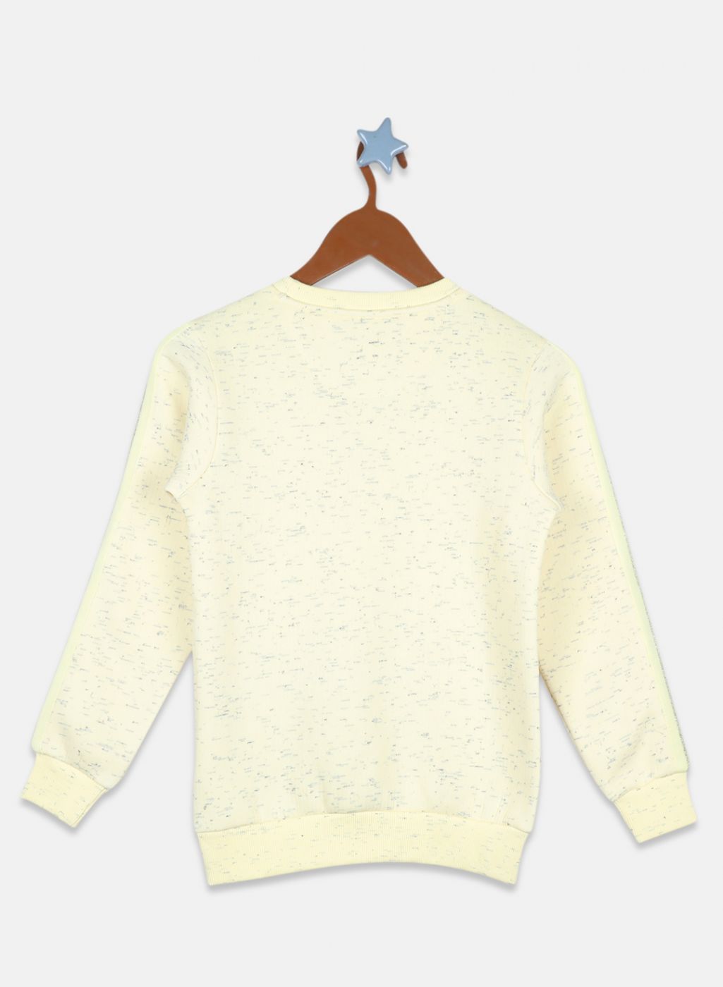 Girls Yellow Printed Sweatshirt