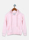 Girls Pink Solid Sweatshirt