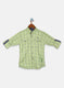 Boys Green Check Shirt