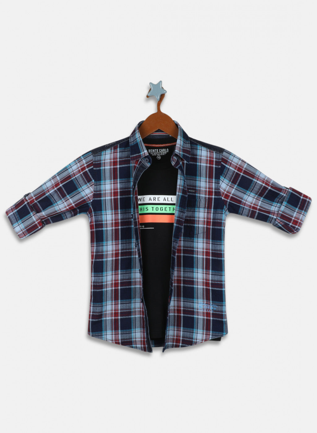 Boys Red Check Shirt