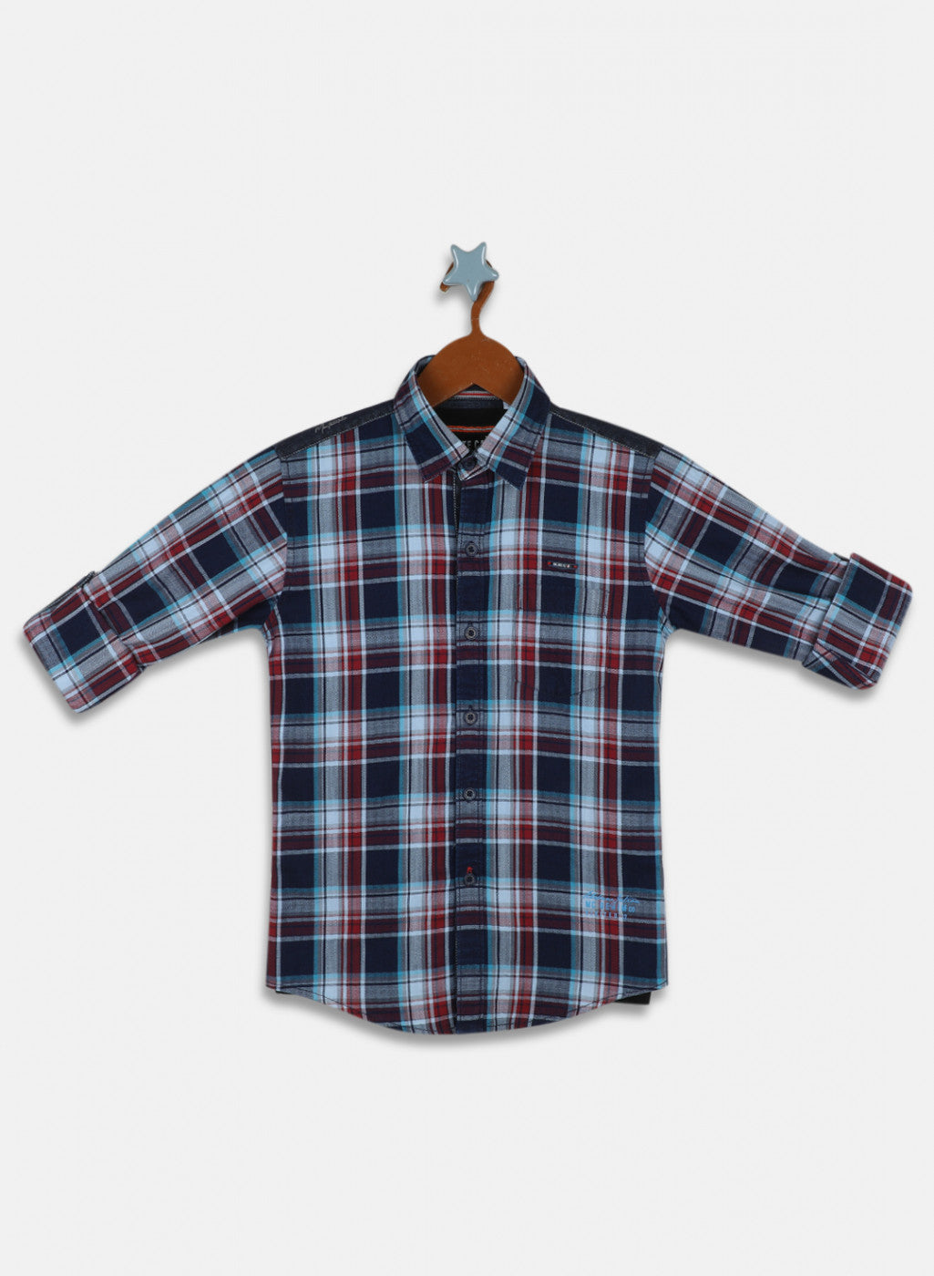 Boys Red Check Shirt