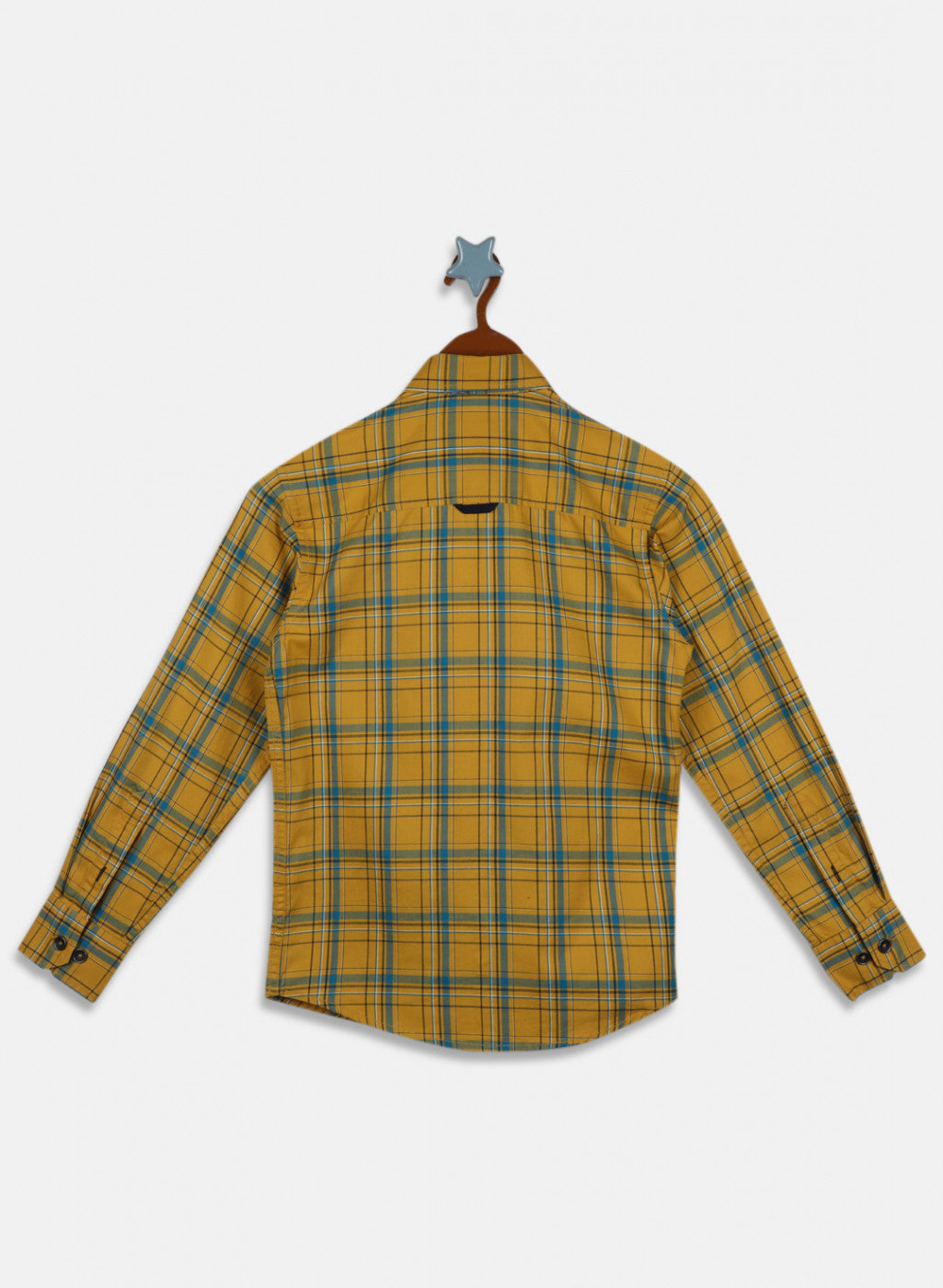 Boys Mustard Check Shirt