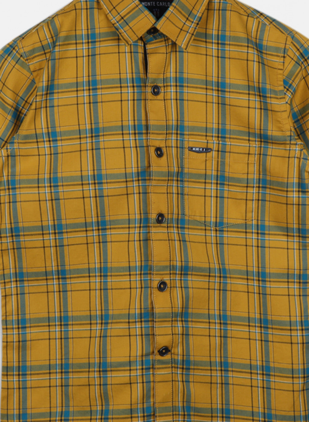 Boys Mustard Check Shirt