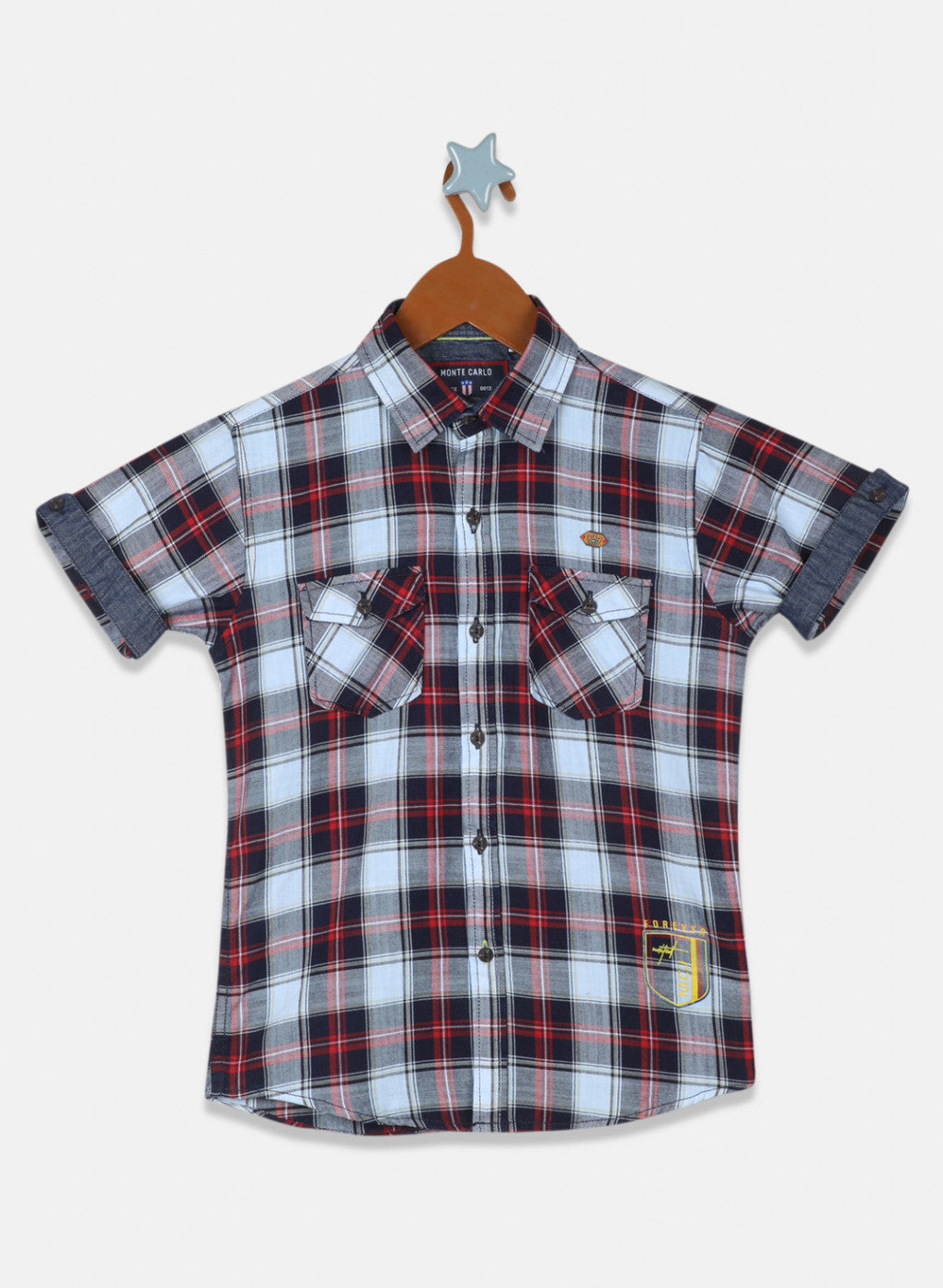 Boys Red Check Shirt