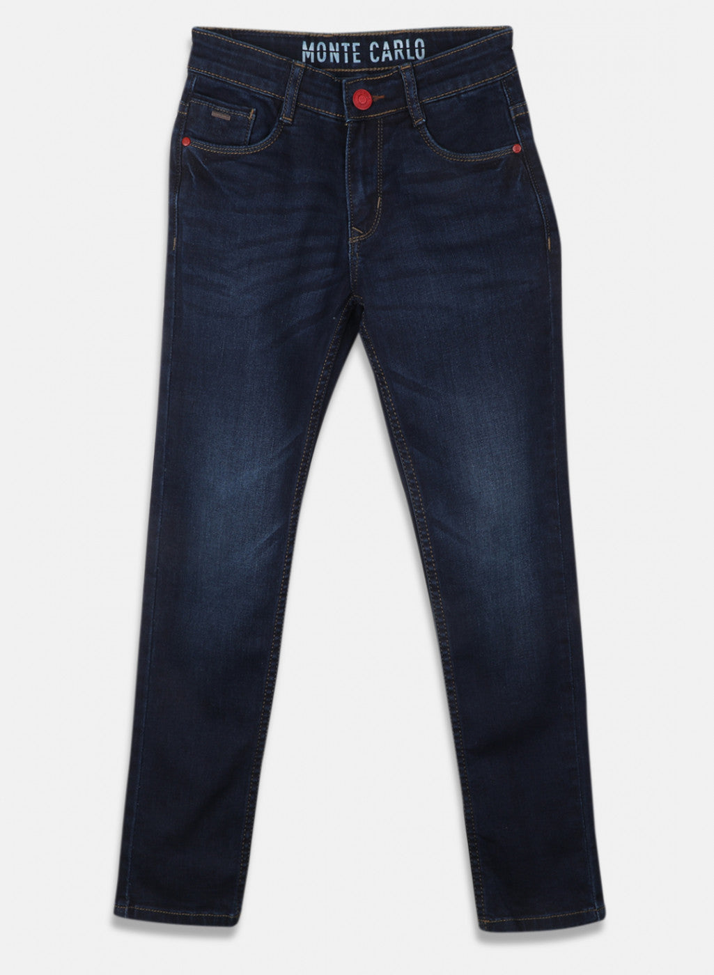 Boys Navy Blue Slim Fit Denim