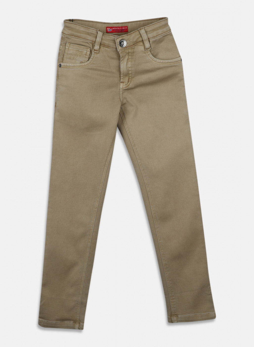 Boys Khaki Slim Fit Denim