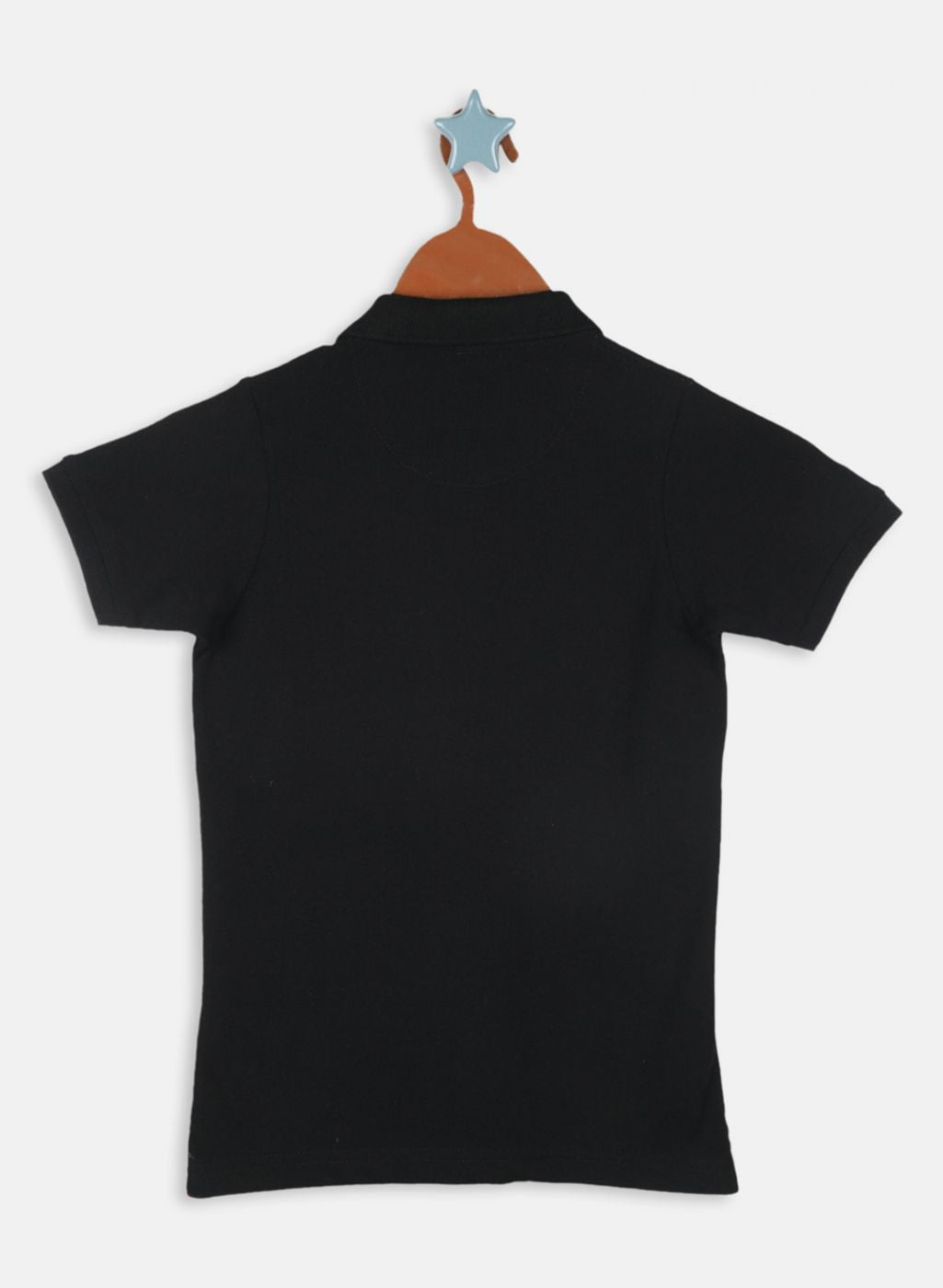 Boys Black Printed T-Shirt